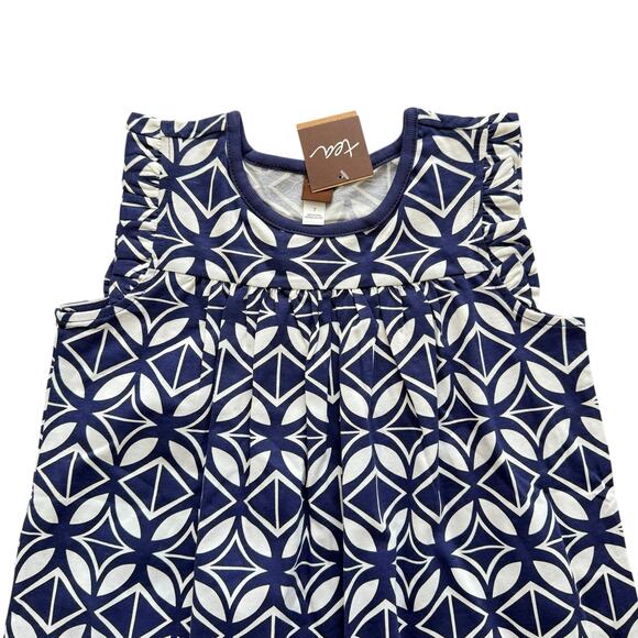 NWT Tea Collection Adobe Geo Print Dress Size 7 - Picture 2 of 5